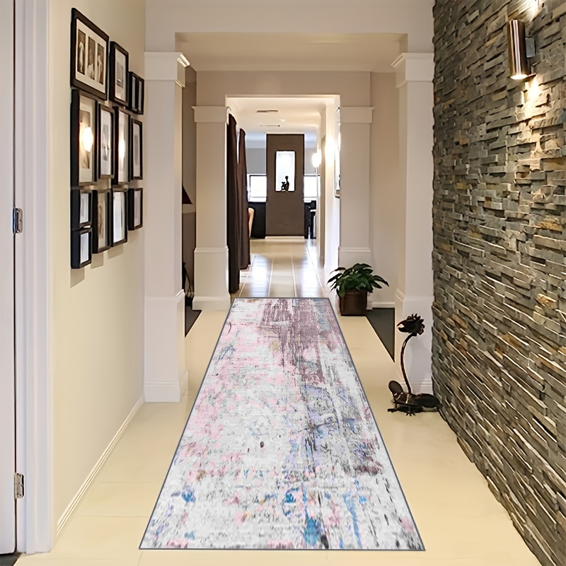 Modern Abstract Long Carpet Bath Runner Hallway Rug Runner - Temu