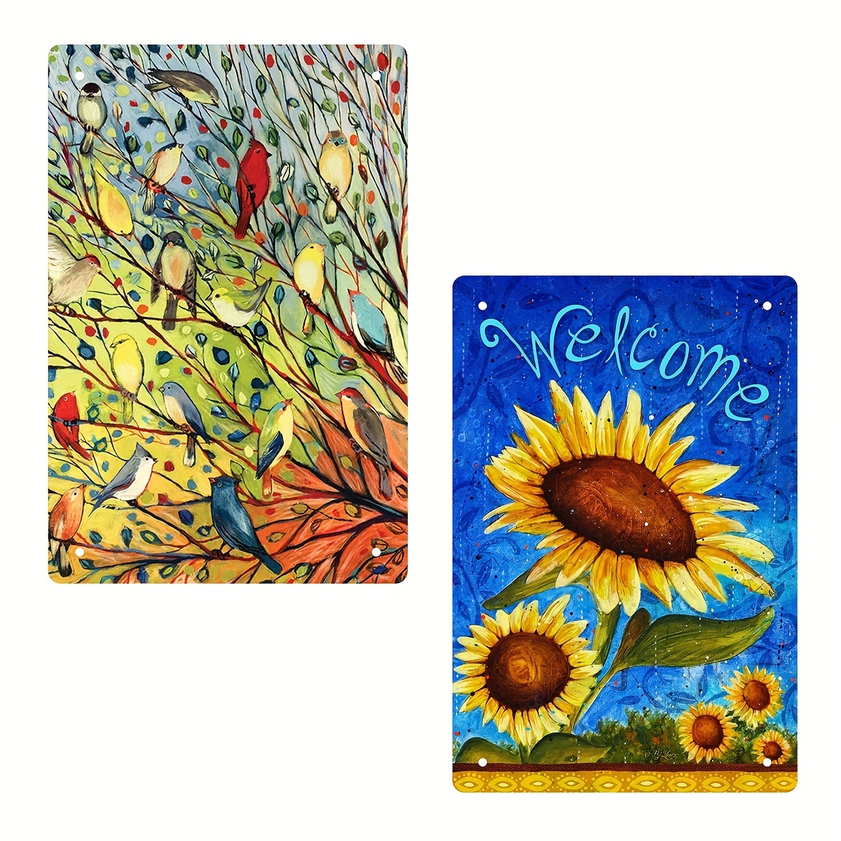 Sunflower Flower Painting on Canvas Kids Wall Art Kids Room Decor