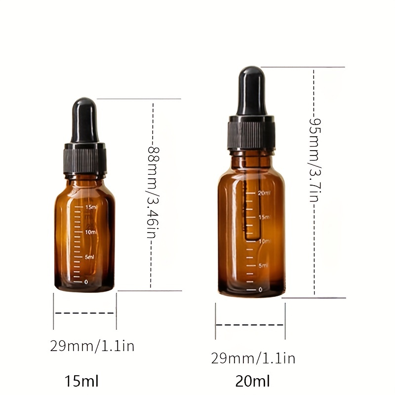 10pcs clear glass bottle with black gold metal pump lid cosmetic sprayer  bottle 5ml 10ml 15ml 20ml 30ml 50ml 100ml