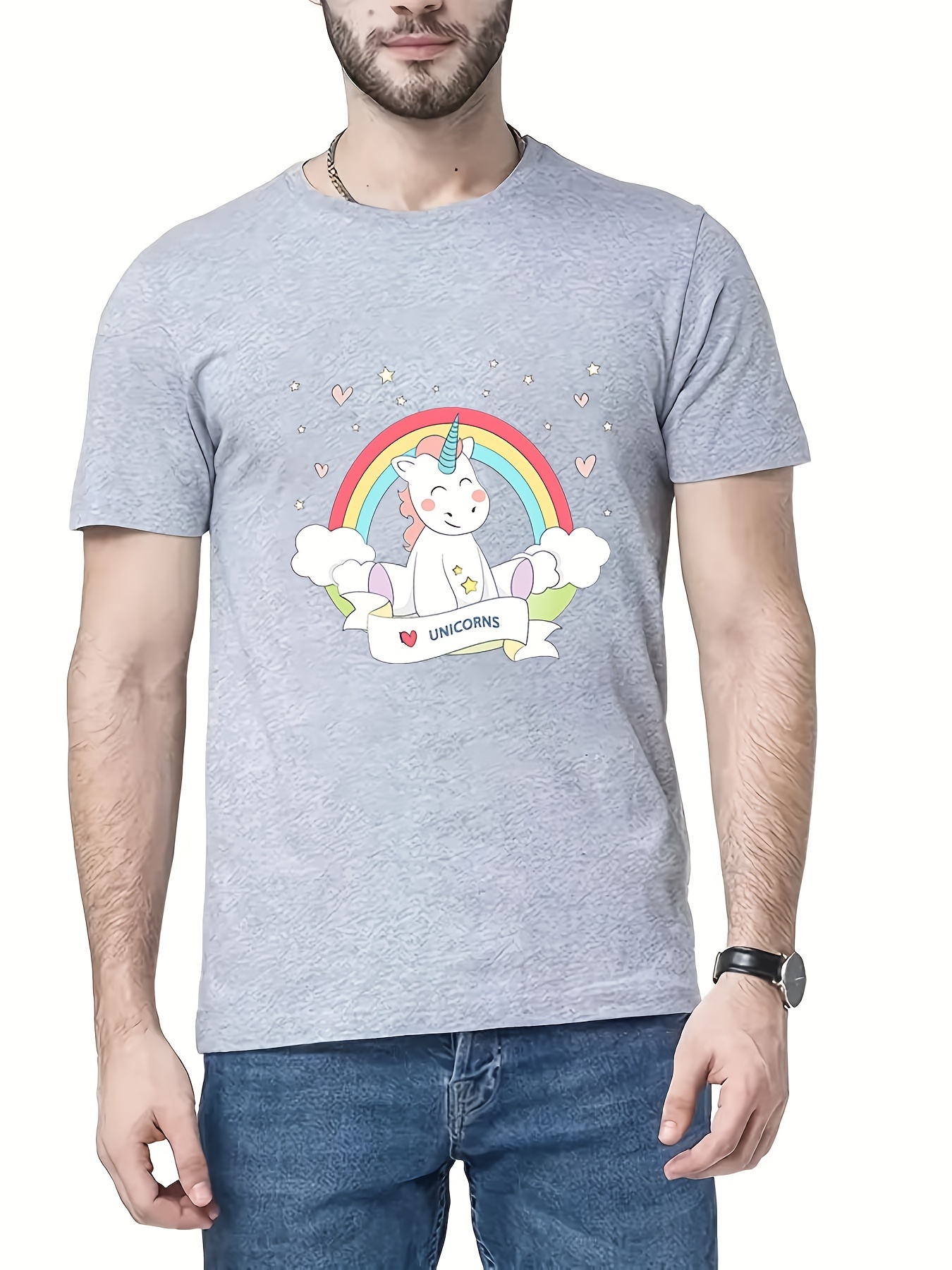 Camisetas de unicornio sales para hombre