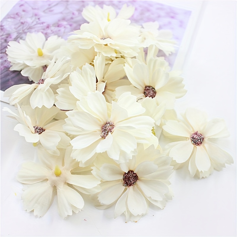 Artificial Daisy Heads Small Sunflower Mini Fake Flowers - Temu