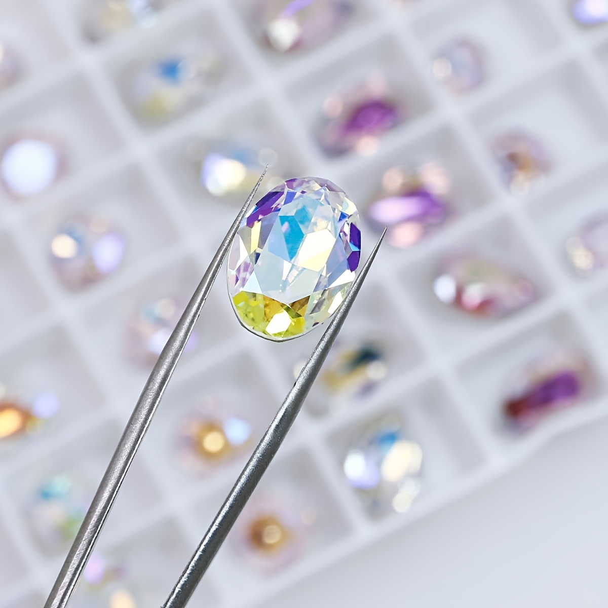 20 unidades de diamantes de imitación de cristal para arte de uñas