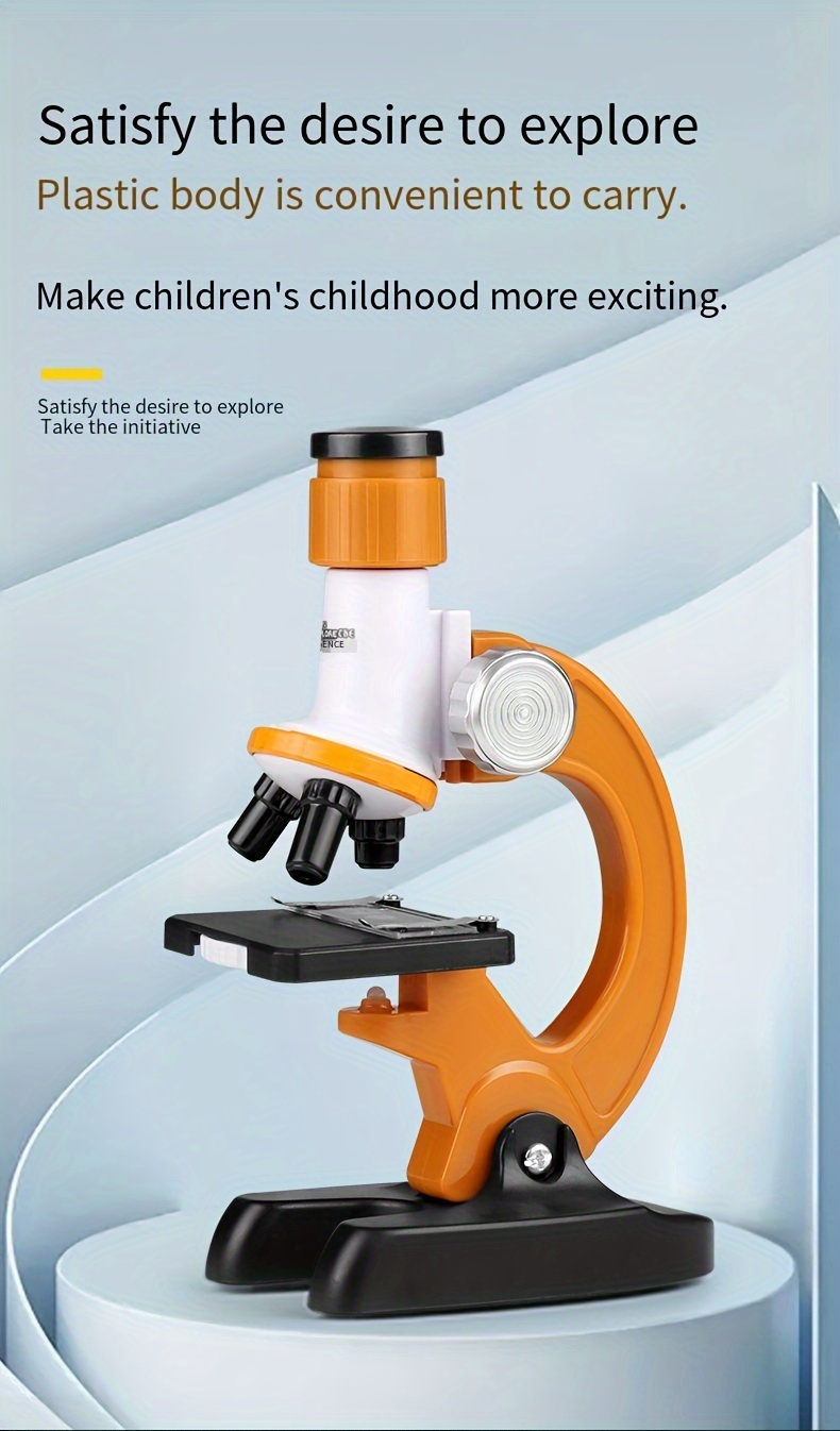 12000 X microscopio per bambini Set di giocattoli educativi Kit microscopio  ottico Hd sussidi didattici sperimentali scientifici apprendimento