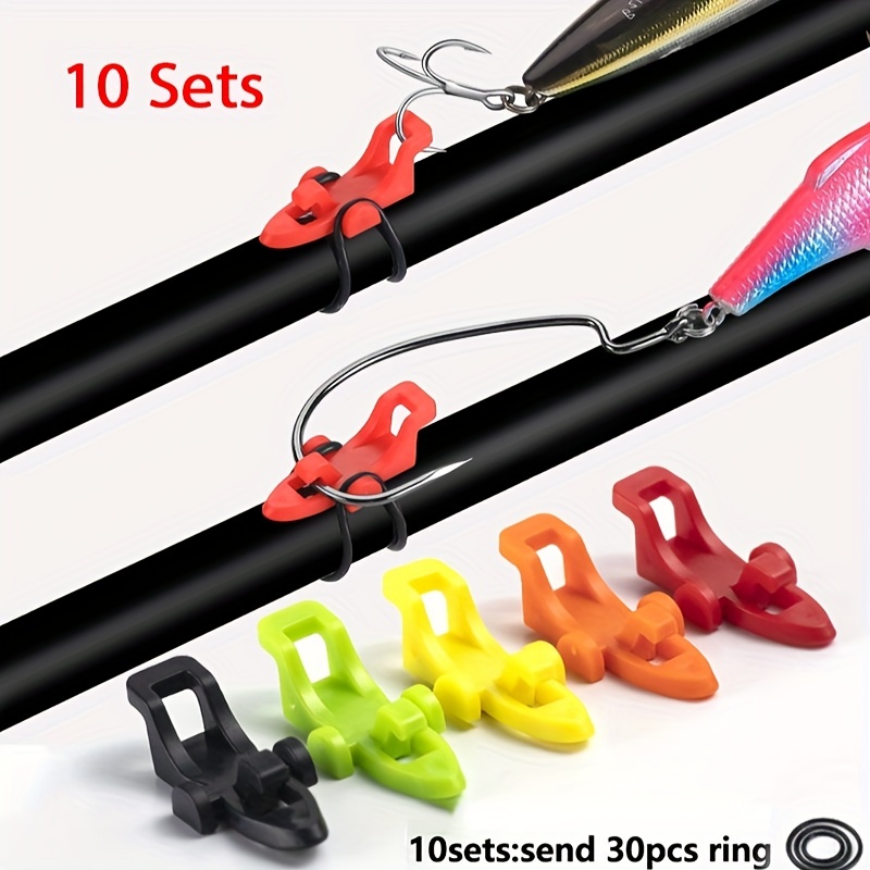 DURABLE ABS FISHING Hook Holder Tool for Any Fishing For Rod 10Pcs