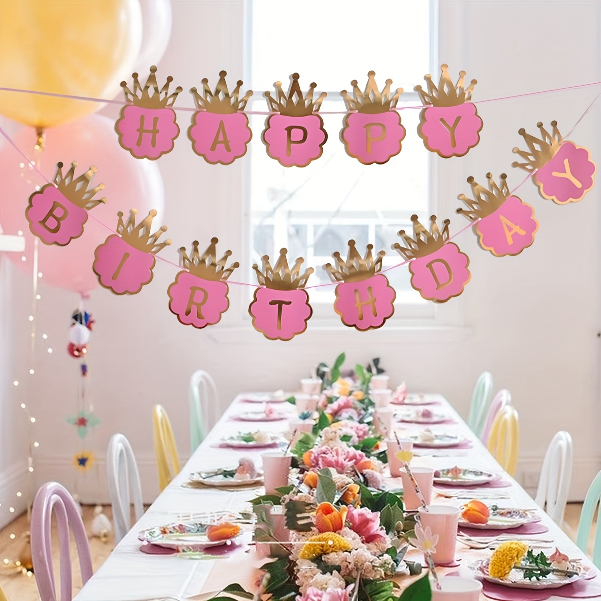 1 Pc Garçon Un An Décoration De Salle À Manger Un Anniversaire