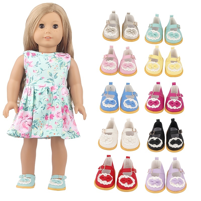 1 paire 18 pouces enfants jouets accessoires chaussures jouet