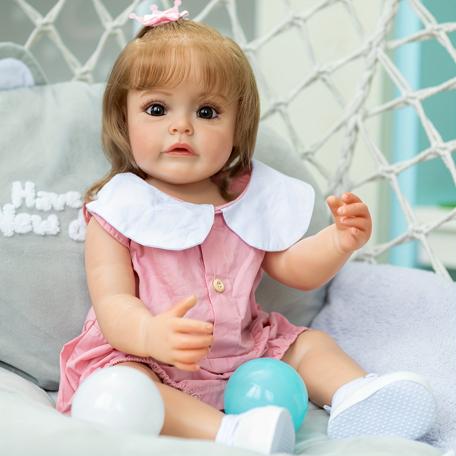 55cm Original Npk Full Body Silicone Bebe Doll Rebon Todder Girl