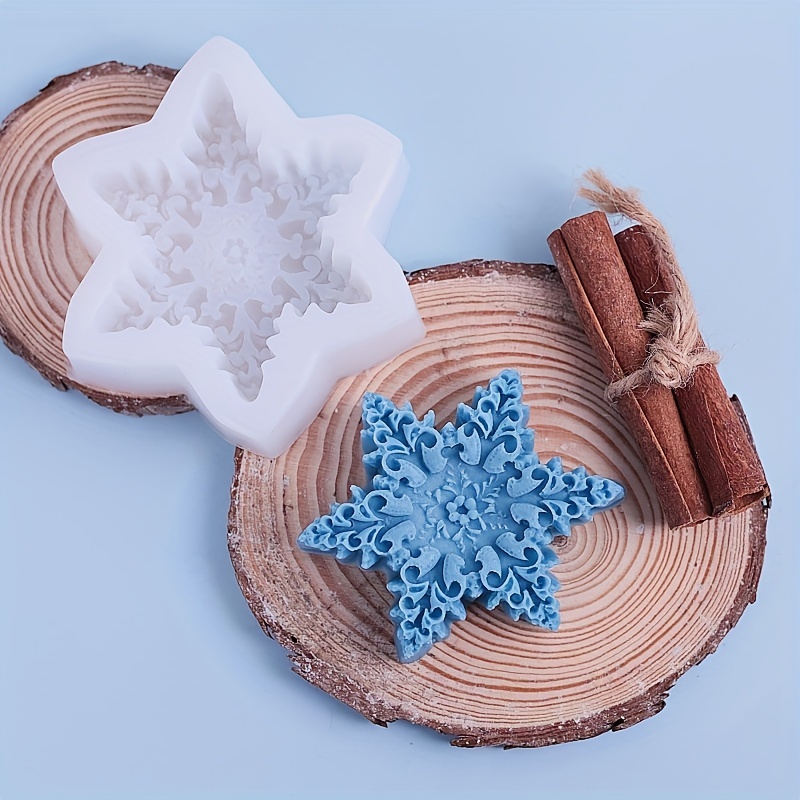 Christmas Snowflake Silicone Mold DIY Candle Soap Mold