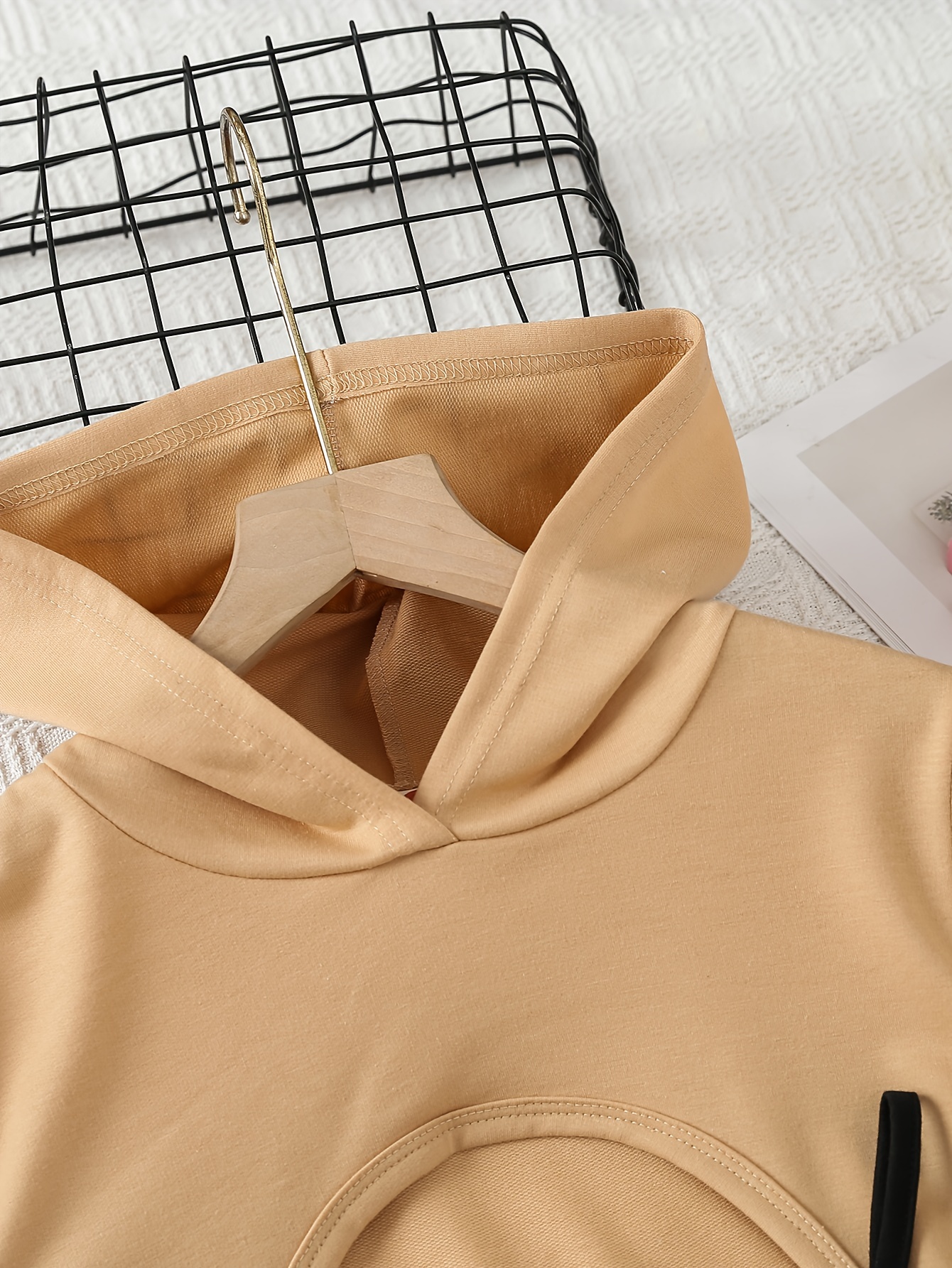 Trendy crop online hoodies