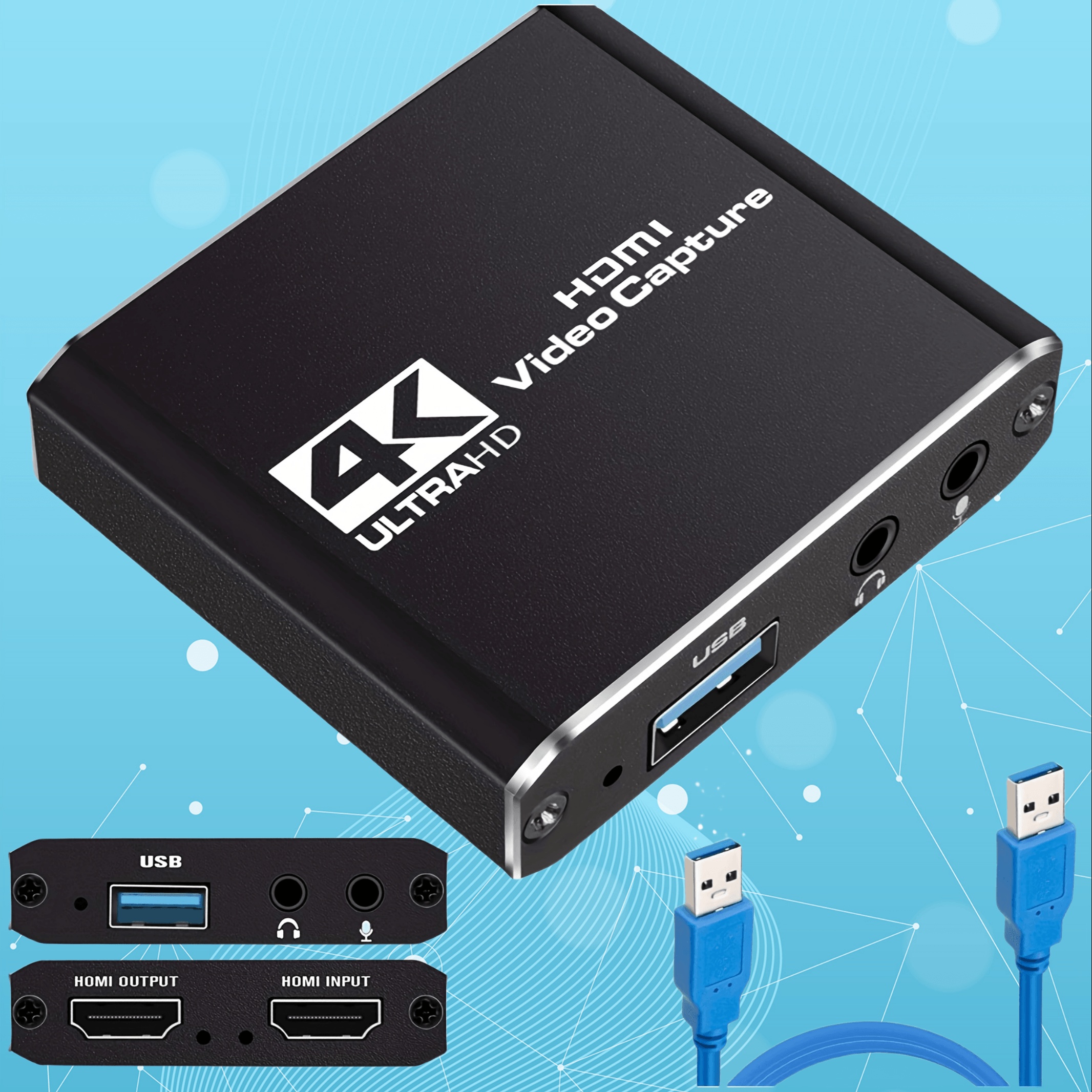 Capture Card Audio And Video Capture Card With Microphone 4k - Temu