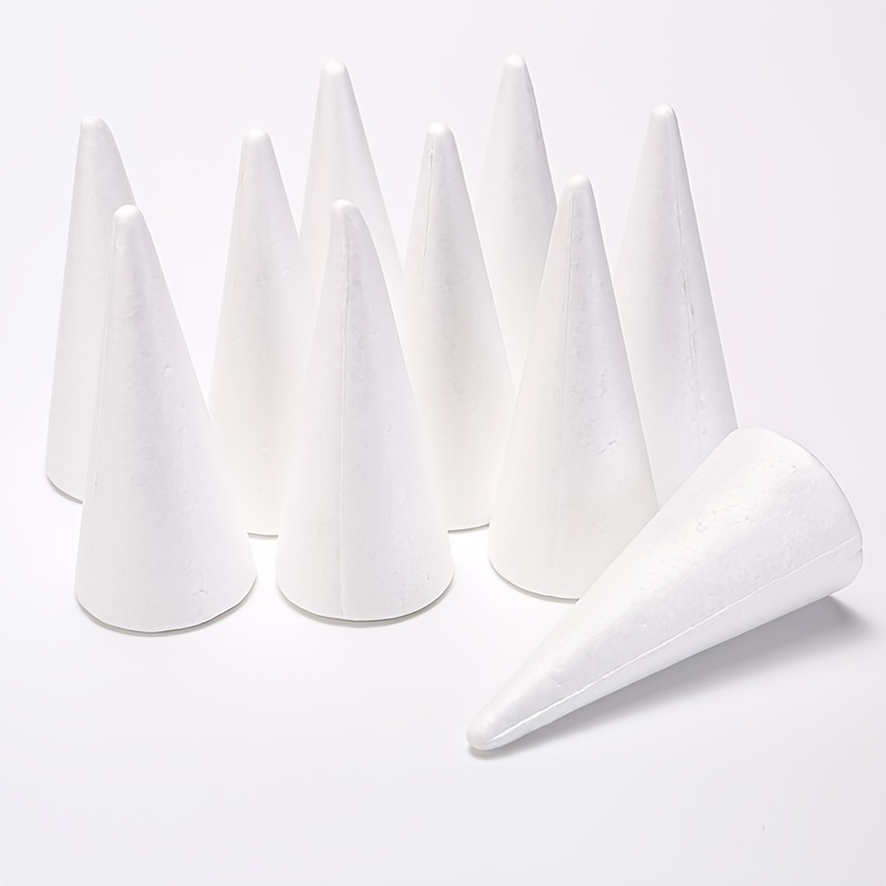 24pcs Children Foams Toy Cone Shape Foams foam Cones for Crafts Christmas