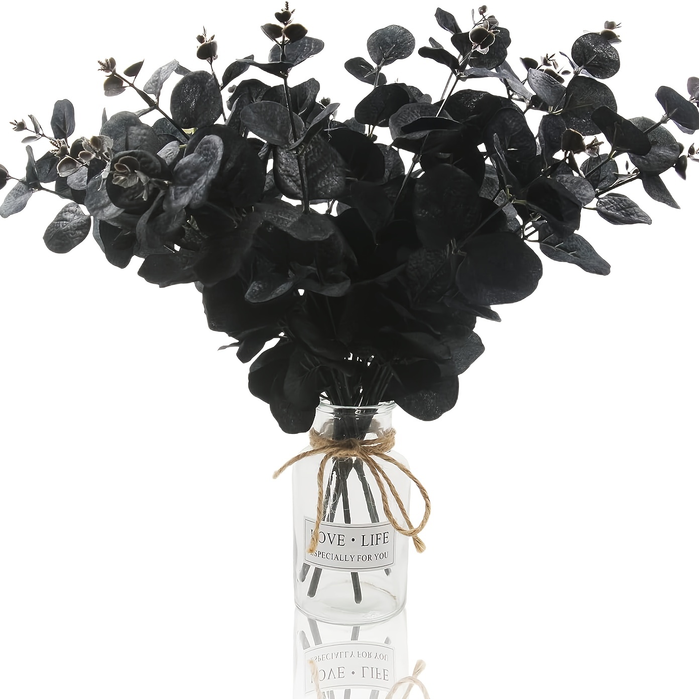 Black Eucalyptus Artificial Flowers Are Used For Room - Temu