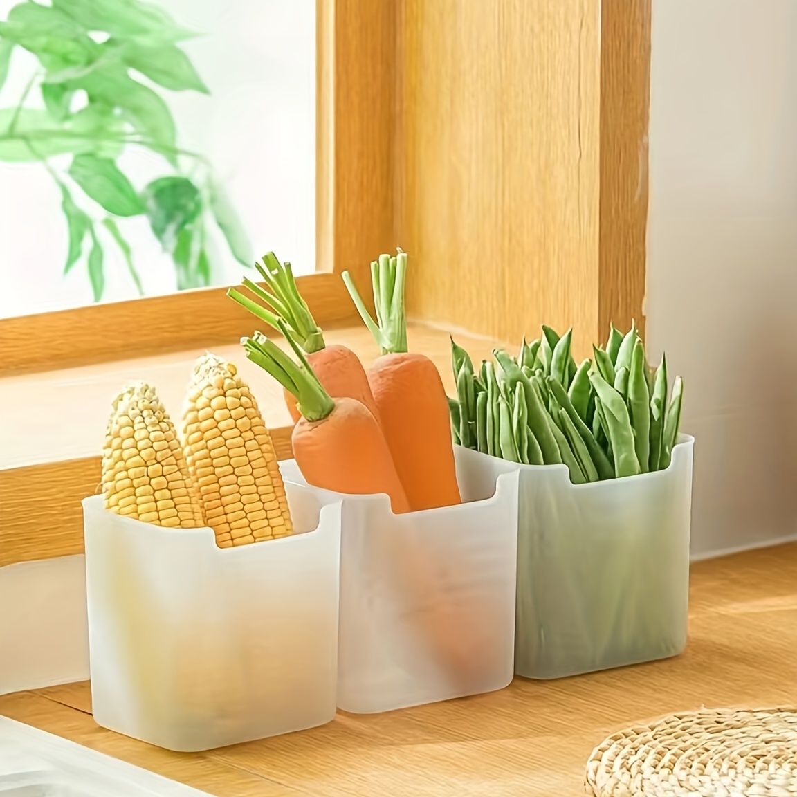 Refrigerator Side Door Storage Box, Long Strip Food Organizer