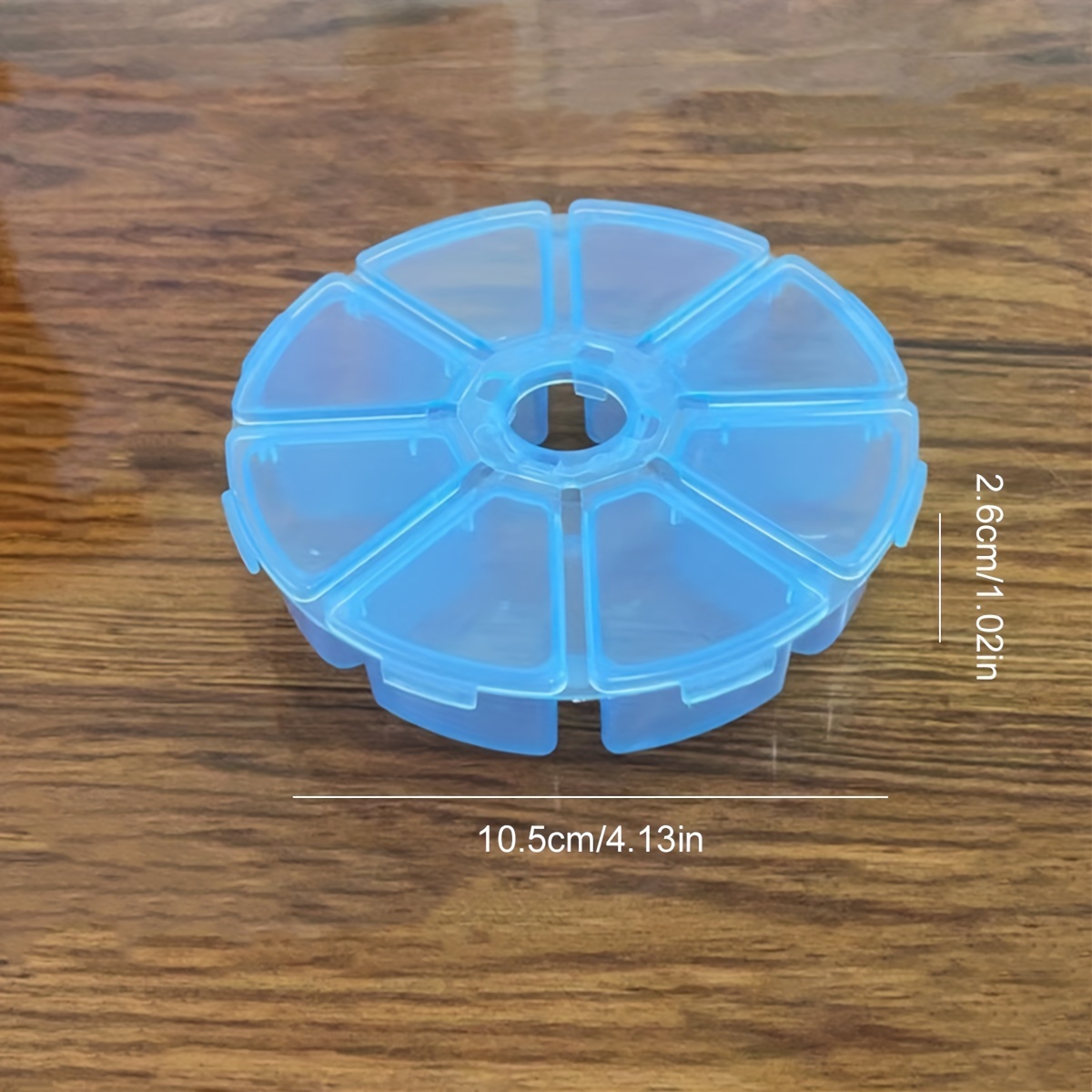 Small Clear Plastic 8 Compartment Storage Box With Lid for Beading