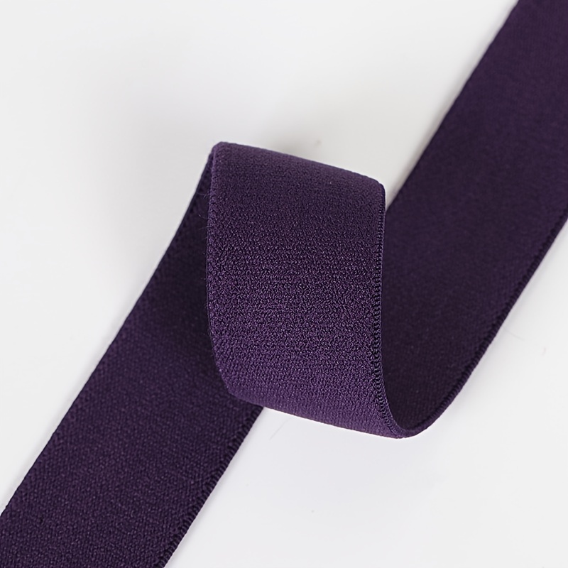 5 Yards Length 2 5cm Wide Color Elastic Band Imitation Nylon