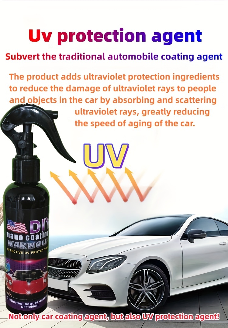 Auto Coating Agent Nano Spray Coating Liquid Car Wax Ceramic Coating Spray  550ml