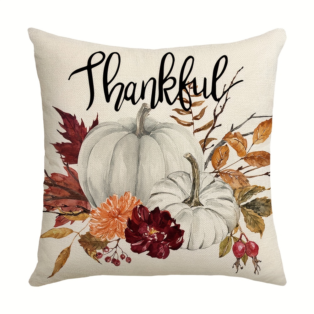 Fall Pillow Covers Pumpkin Maple Leaves Cushion Case Pumpkin Spice Hello  Pumpkin Throw Pillow Case Farmhouse Decorative Cushion Cover For Harvest  Thanksgiving, - Temu