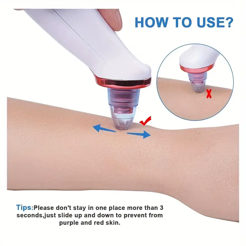 3- de negros elétrico e limpeza de poros - recarregável, 3 níveis de sucção ajustáveis, ideal para homens e mulheres, ferramenta diária de da pele, para namorados e , ferramenta de beleza | estética | bateria recarregável, removedor de negros detalhes 2