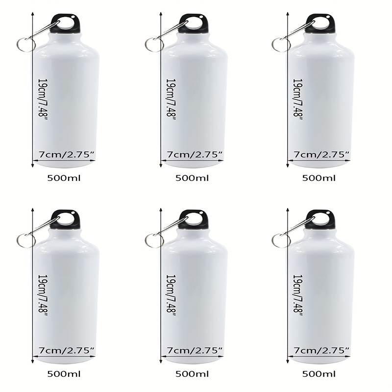 White Blank Sublimation Water Bottles With Screw Carabiner Hook, For  Outdoor Sports - Temu Denmark