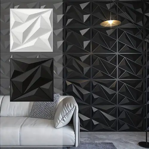 Paneles de pared de PVC decorativos de interior de textura de