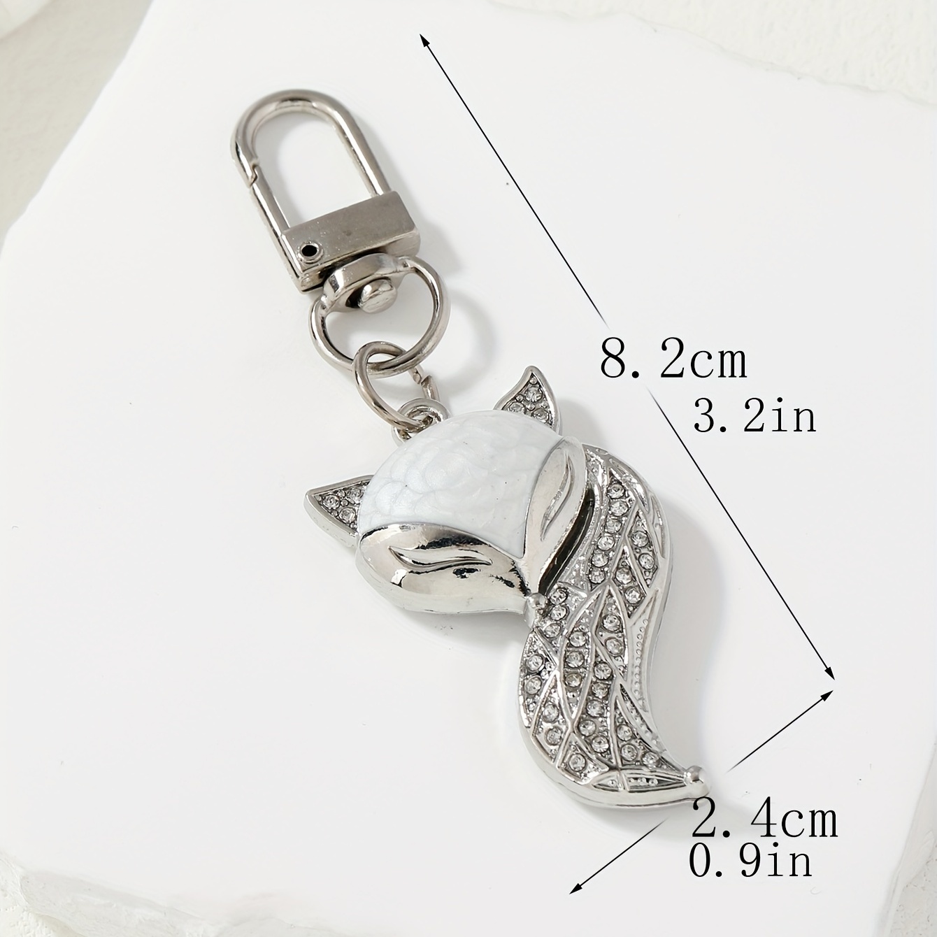 Alloy Rhinestone Cute Puppy Dog Keychain Pendant Animal Bag Keyring  Ornament Bag Purse Charm Accessories - Temu