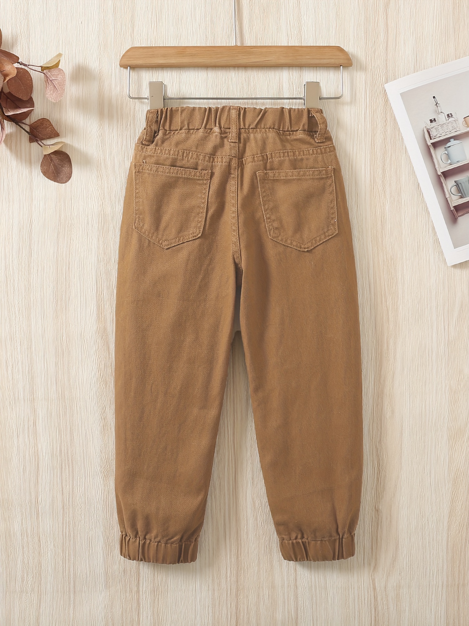 Pantalones Largos De Mezclilla Casual Para Niños Con Bolsillo, Ropa Para  Niños Para Primavera Y Otoño Al Aire Libre