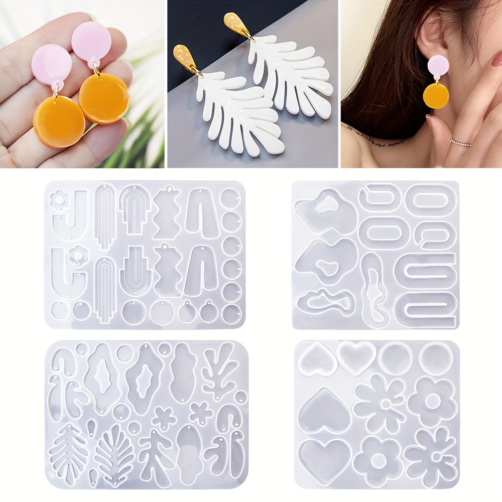 Resin Silicone Molds Kit Earring Silicone Molds Resin - Temu
