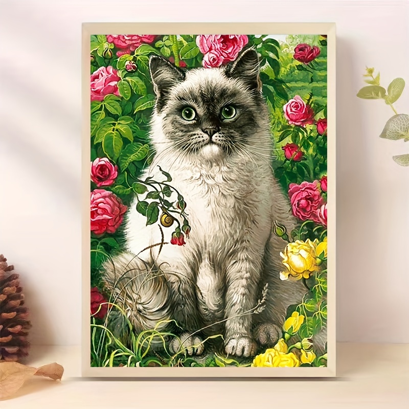 Diamond Painting Kits For Adults And Beginners Cat In The - Temu