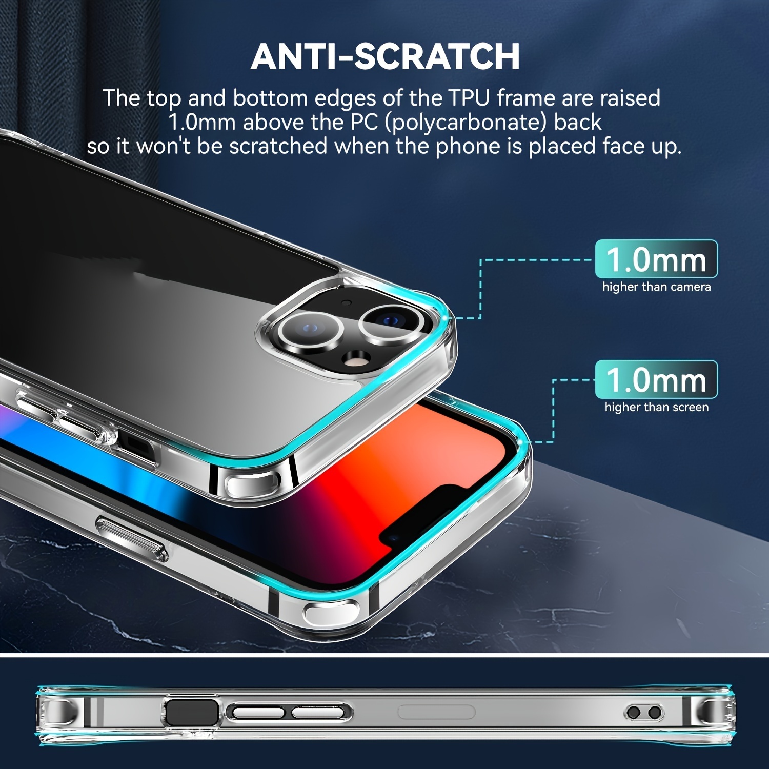 Carcasa para iPhone XR, Transparente de 6.1 Pulgadas TPU Crystal Clear