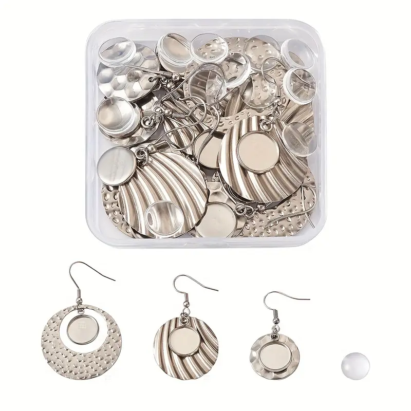 Earring Making Supplies Kit With Stainless Steel Earring - Temu