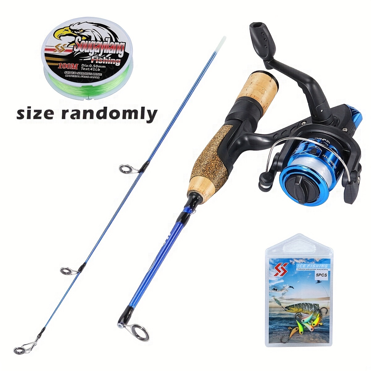 Cheap MUQZI Sports Accessory Ultralight Ice Fishing Reel Mini Pole Line Rod  Former Rafting Shrimp Metal Wheel
