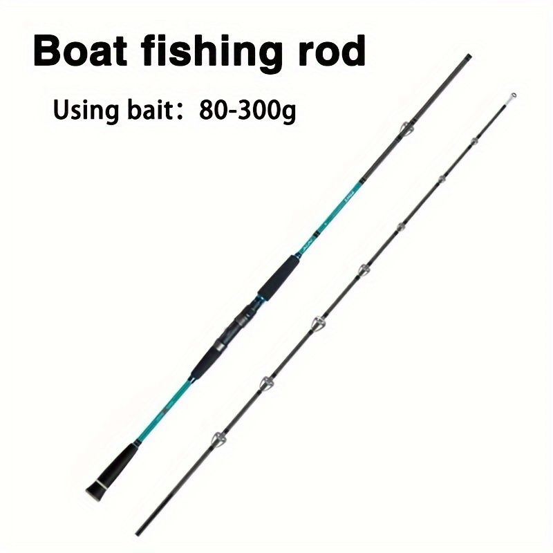 2 Sections Carbon Fiber Raft Fishing Rod Boat Fishing Rods - Temu