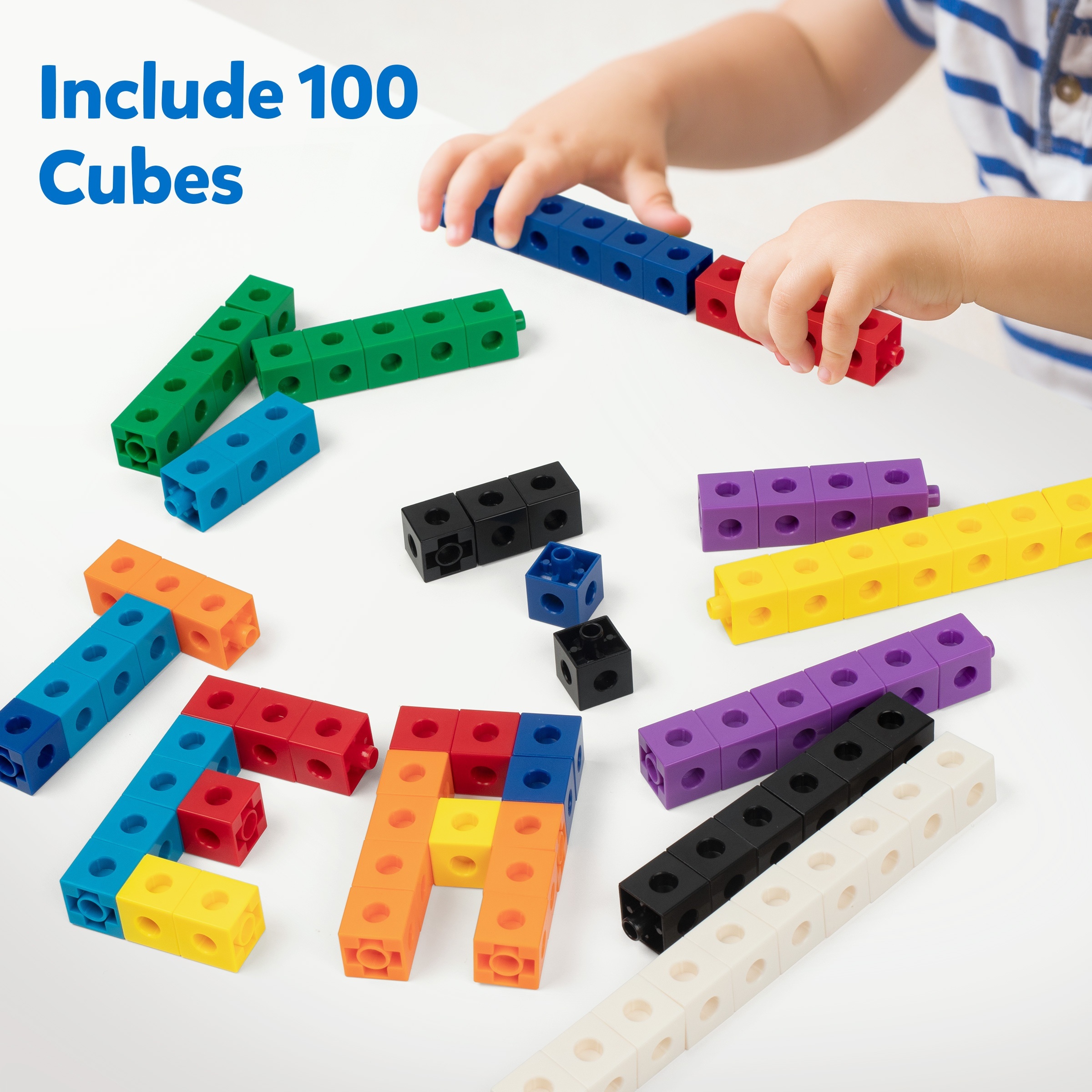 Coogam Math Cubes Manipulatives Number Counting Blocks With