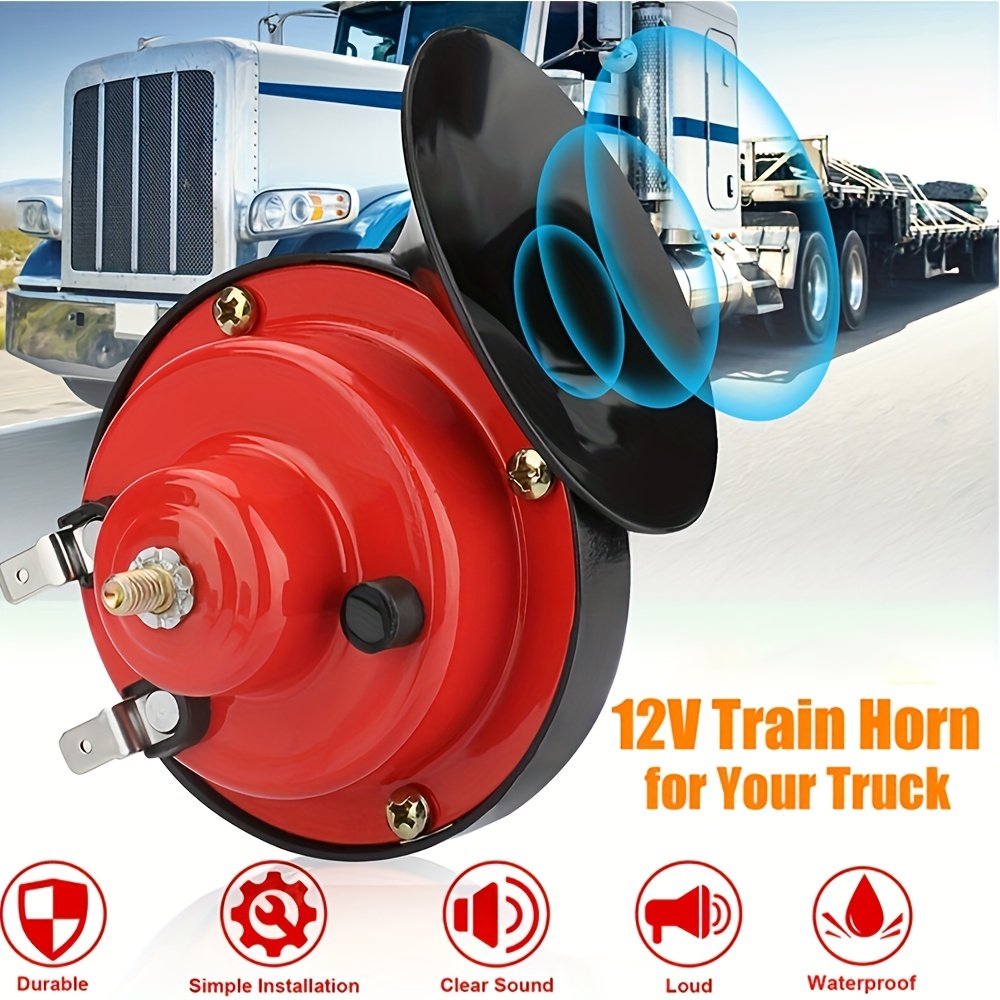Ceyes 120db Car Horn 12v Waterproof Horn Used Trucks Trains - Temu