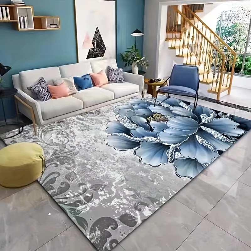 Alfombras abstractas modernas para dormitorio, sala de estar, lindas  alfombras de mármol con ondas de mármol, alfombras de mesa de café,  alfombras de