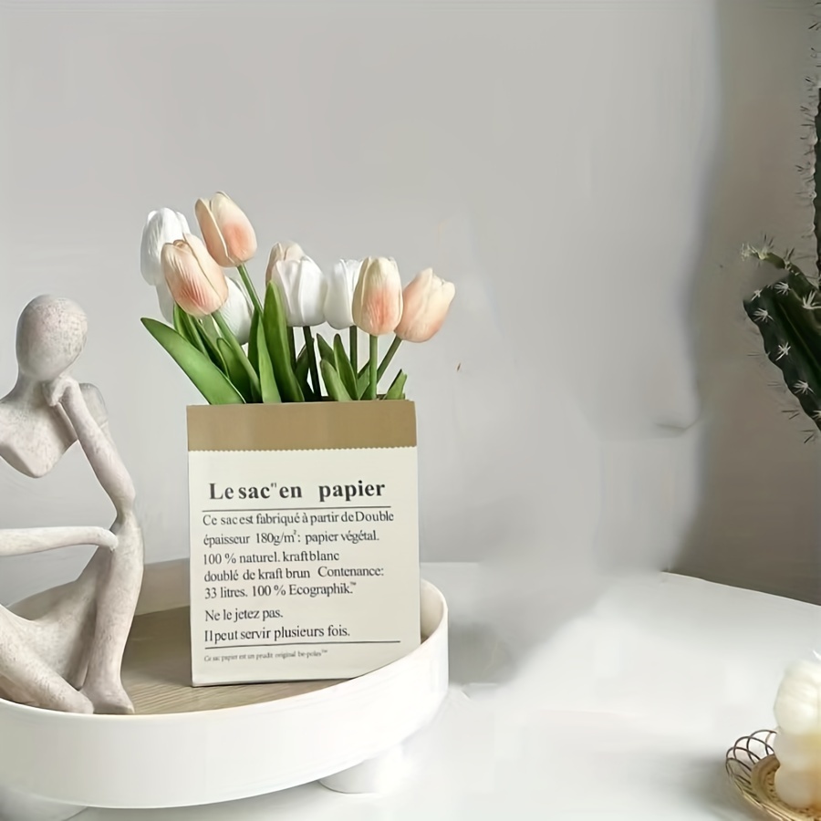 Nordic Simulated Tulips Small And Fresh Fake Flowers For - Temu