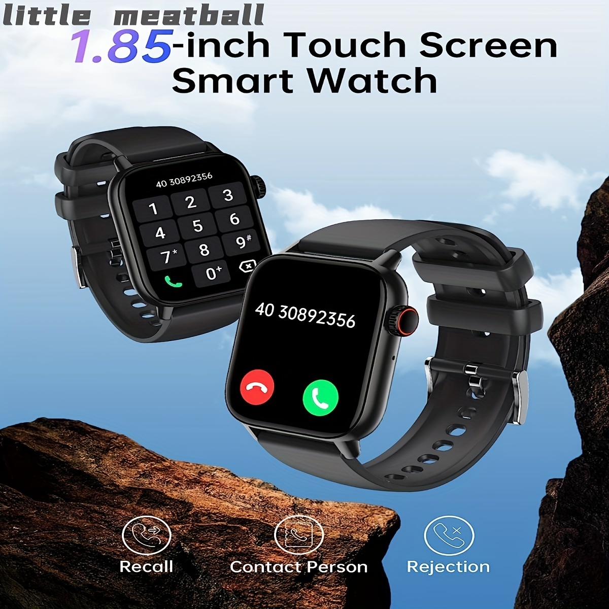 2023 Smart Watch,Fitness Activity Tracker 1.72Touch Screen Fitness Watch  with Heart Rate Sleep Monitor,Blood Oxygen,Step Counter for Men Women Kids