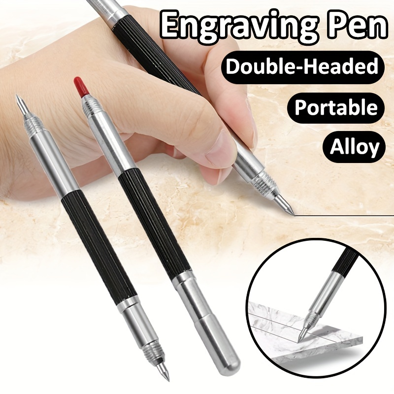  TEHAUX 8 Pcs Double-ended Liner Pen Scriber Engraving Pen Glass  Engraving Tool Glass Engraving Pen Carving Window Scriber Tools Metal  Etching Pen Punch Tool Diamond Aluminum Alloy Jewelry : Tools 