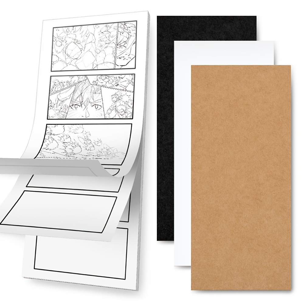 Cuaderno de Dibujo: Libreta Para Practicar Dibujos Estilo Comics, 6 X 9 In,  120 Pp, Papel Blanco Con Recuadros Tipo Historieta (Paperback)