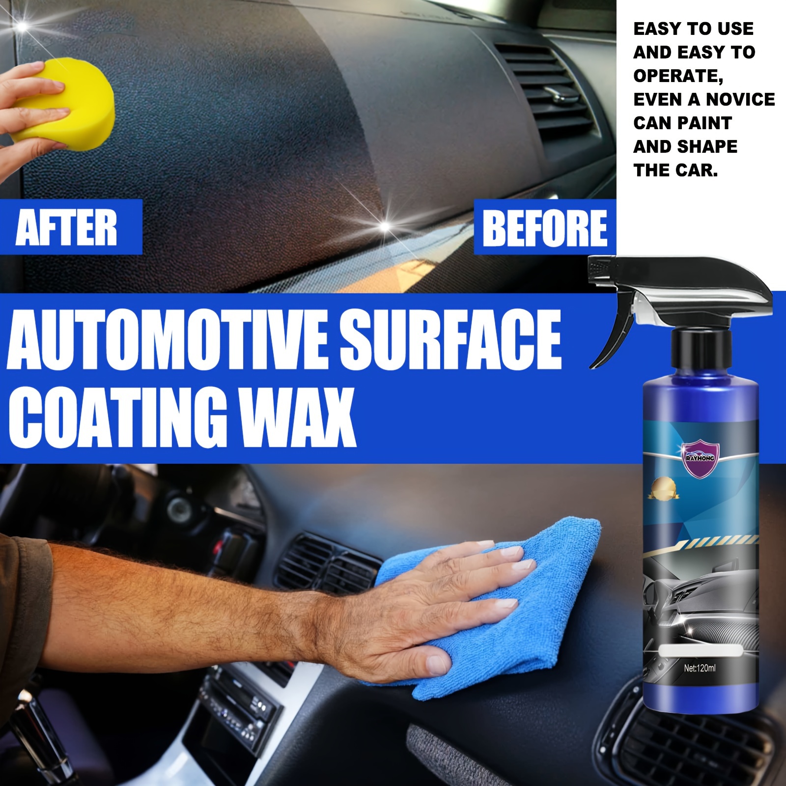 120ml Automotive Coating Interior Cleaner Car Cleaning Products