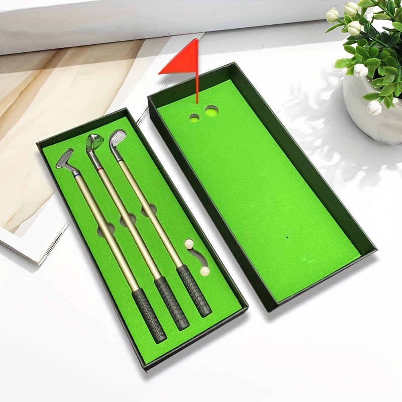 Ensemble de stylos de golf pour club de golf, stylo à bille putter, jeux de  bureau