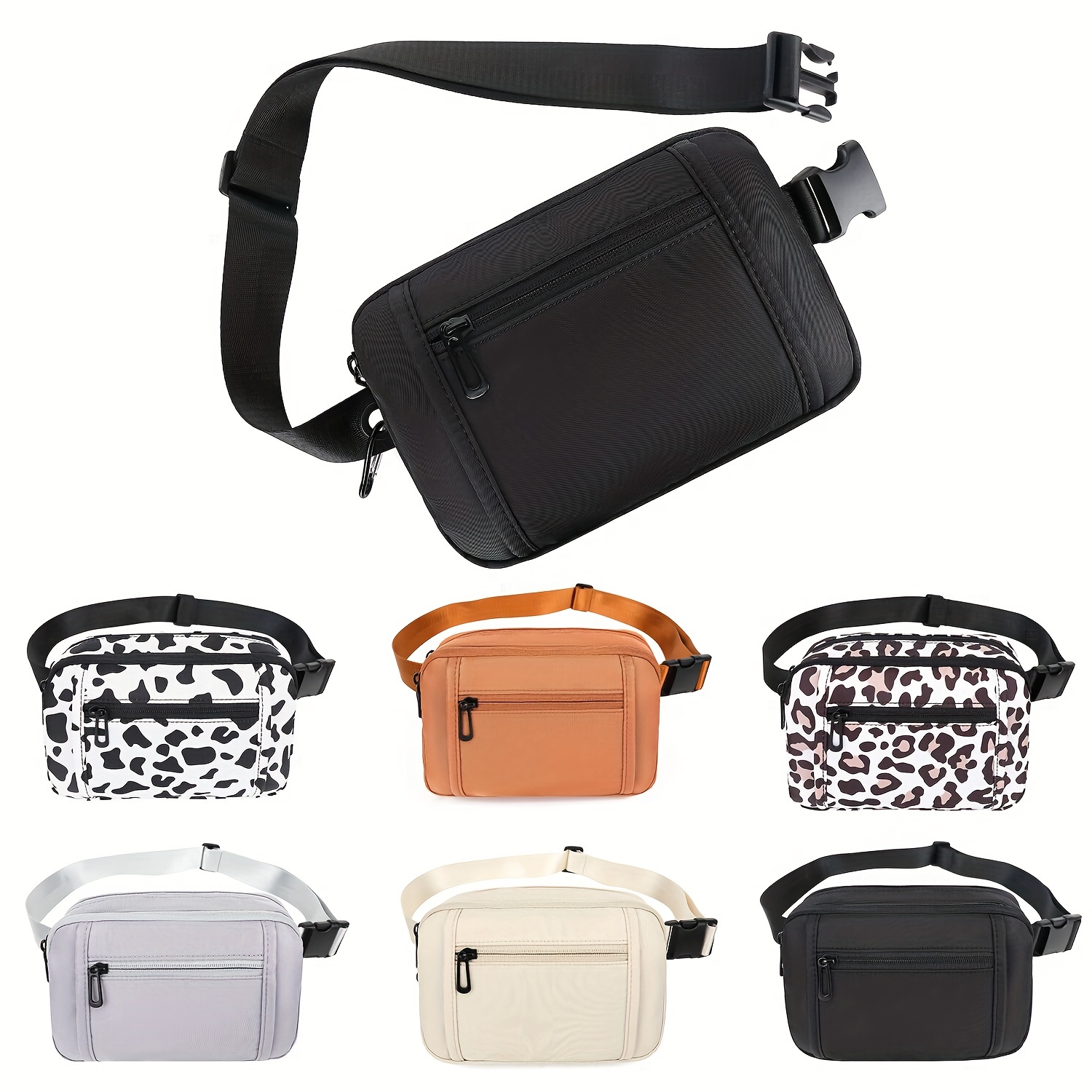 Amosfun Fanny Pack Purse Bags for Storage Clothes Bags for Storage  Crossbody Bag Outdoor Waist Pack Practical Waist Bag Mini Messenger Bag  Mobile