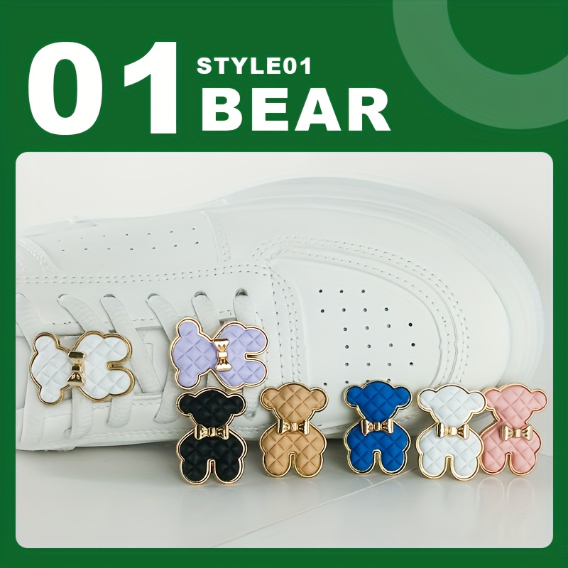 Stylish Bear Shoe Charms For Shoelaces - Diy Sneakers Laces