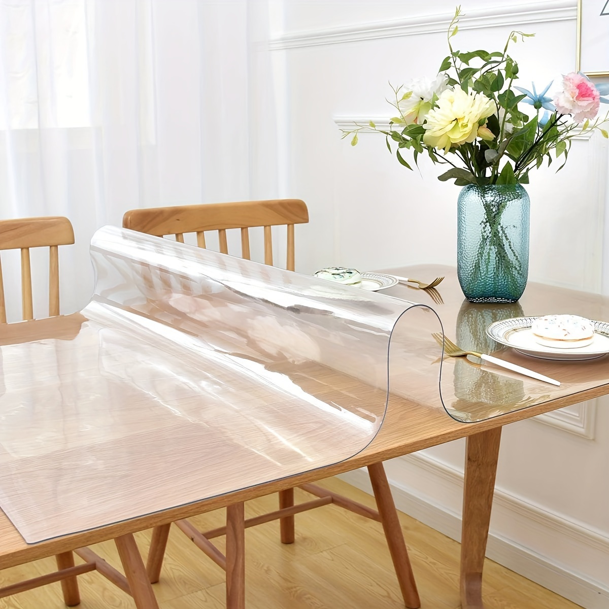 Clear Table Cover Protector Clear Table Protector Clear Desk - Temu