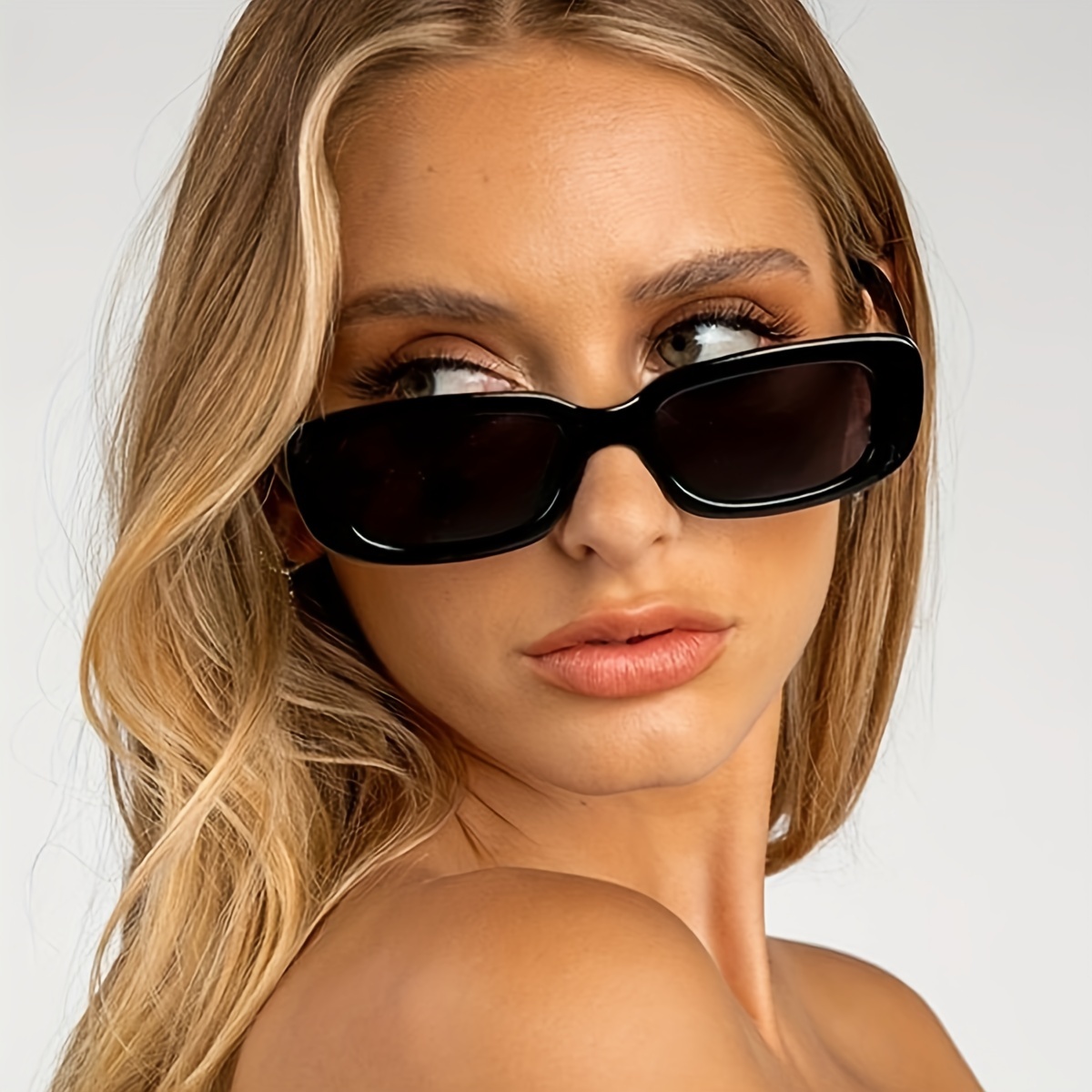

Y2k Rectangle Fashion Glasses For Women Men Punk Hiphop Fashion Anti Glare Sun Shades For Vacation Beach Party