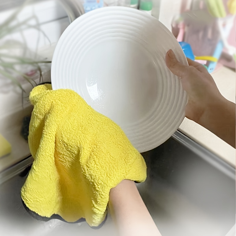 3pcs Thickened Large Microfiber Absorbent Cleaning Towel