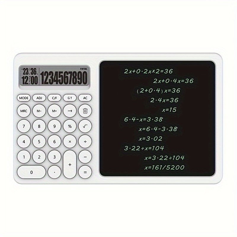 Calcolatrice Con Display Solare A Doppia Alimentazione LCD A 12