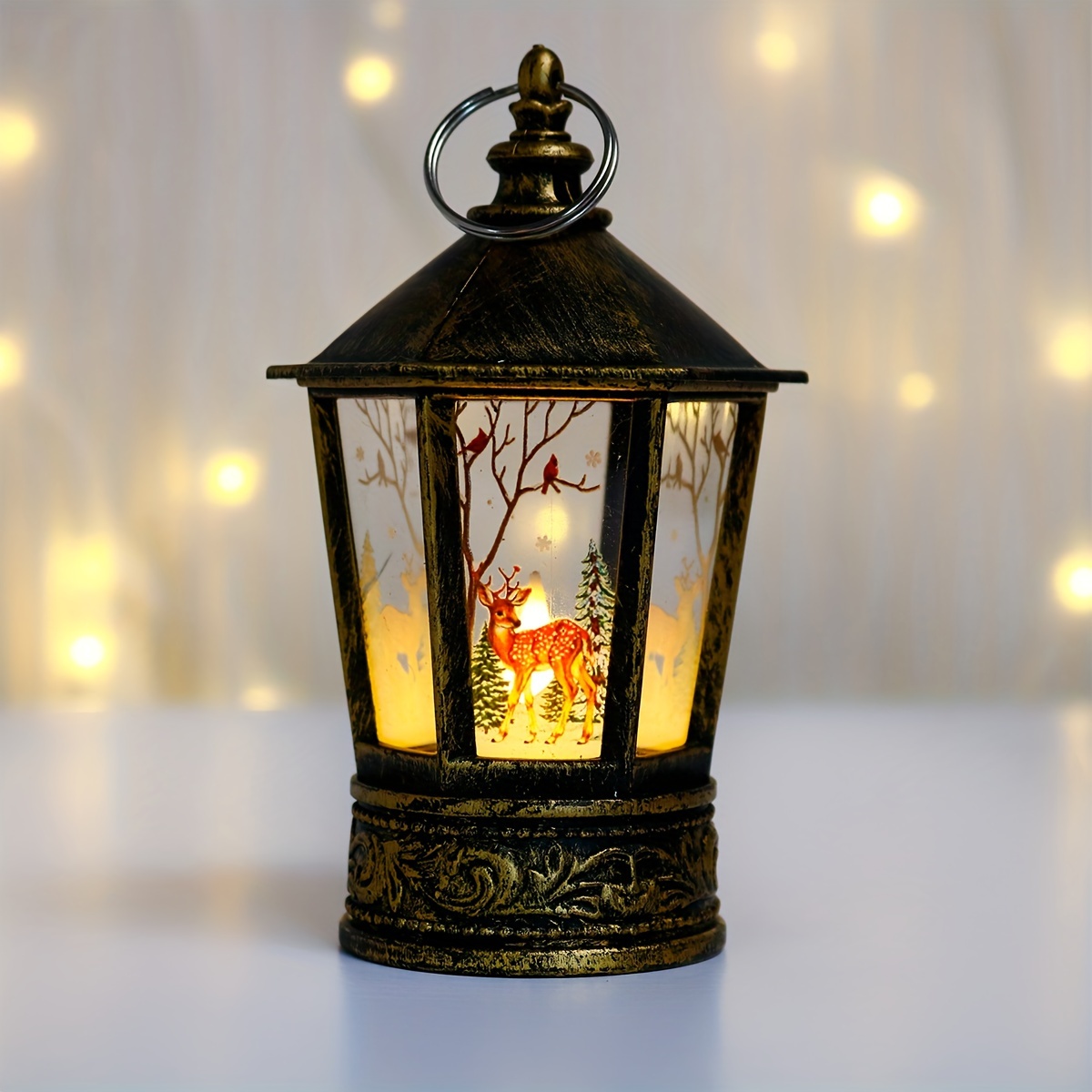 Brass Fairy Light Lanterns