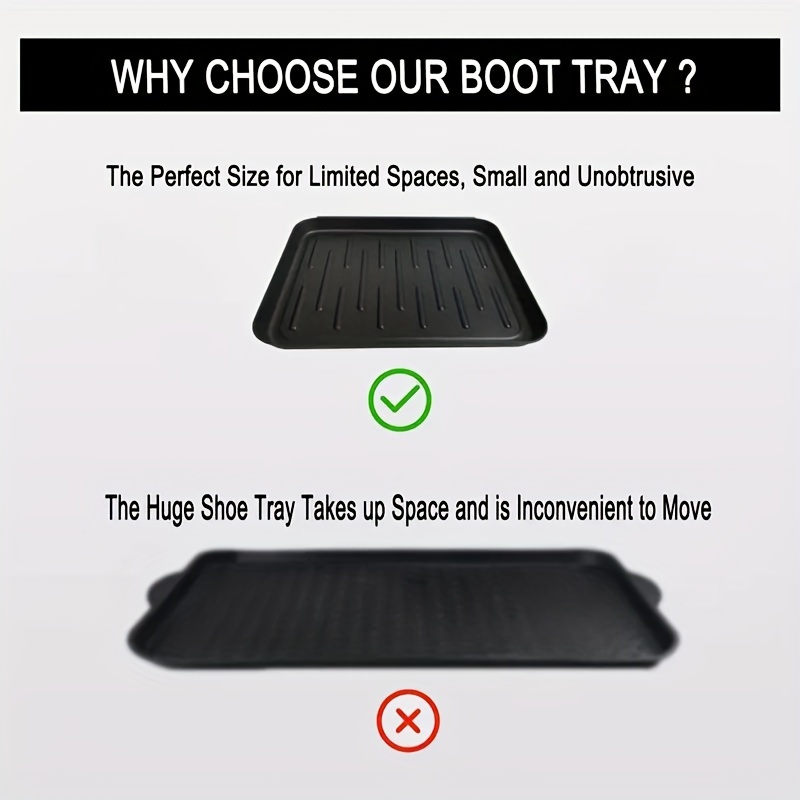 Boot Tray Mat For Entryway Indoor Plastic Small Shoe Mat - Temu