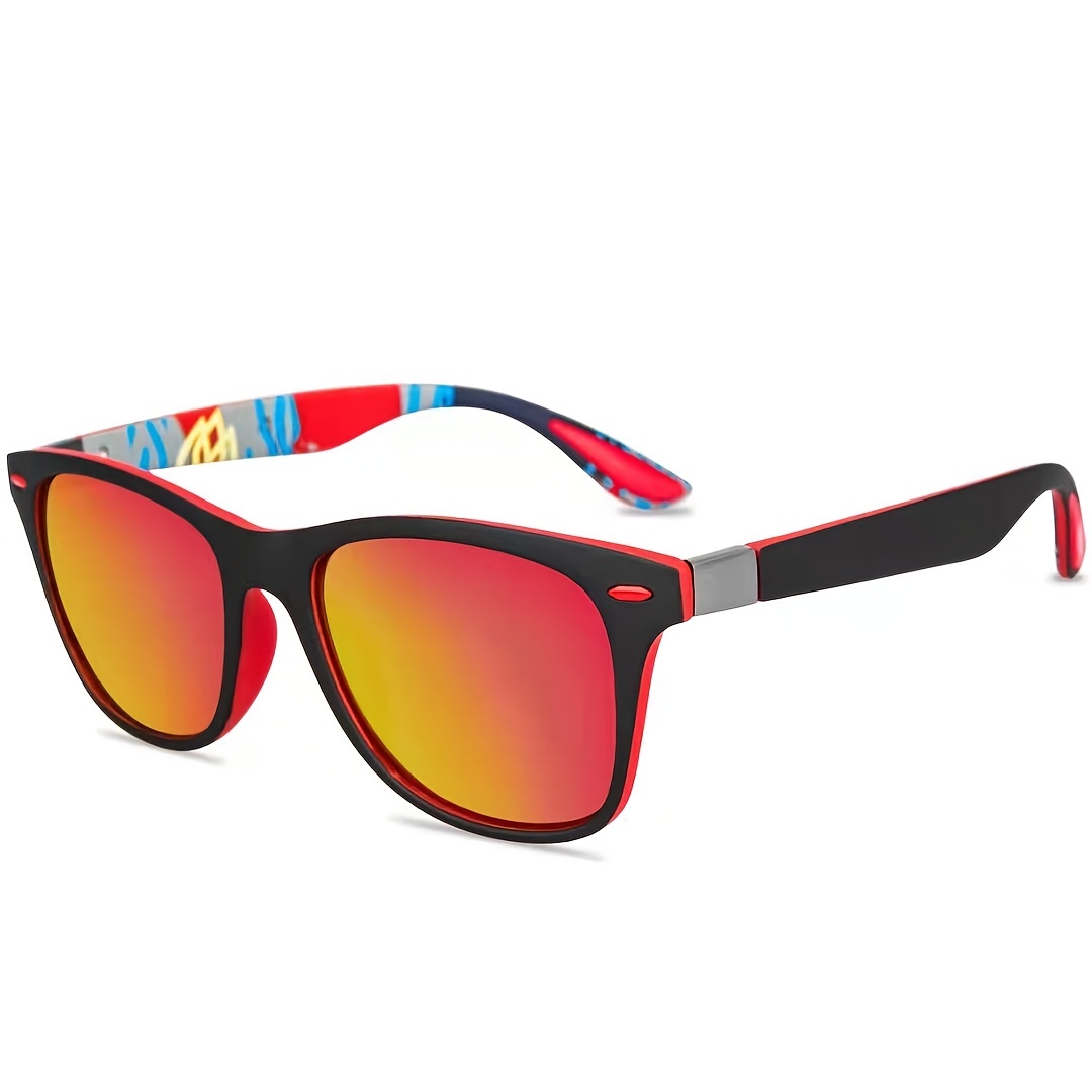 1pc 2023 Mens Polarized Sport Sunglasses Retro Square - Temu